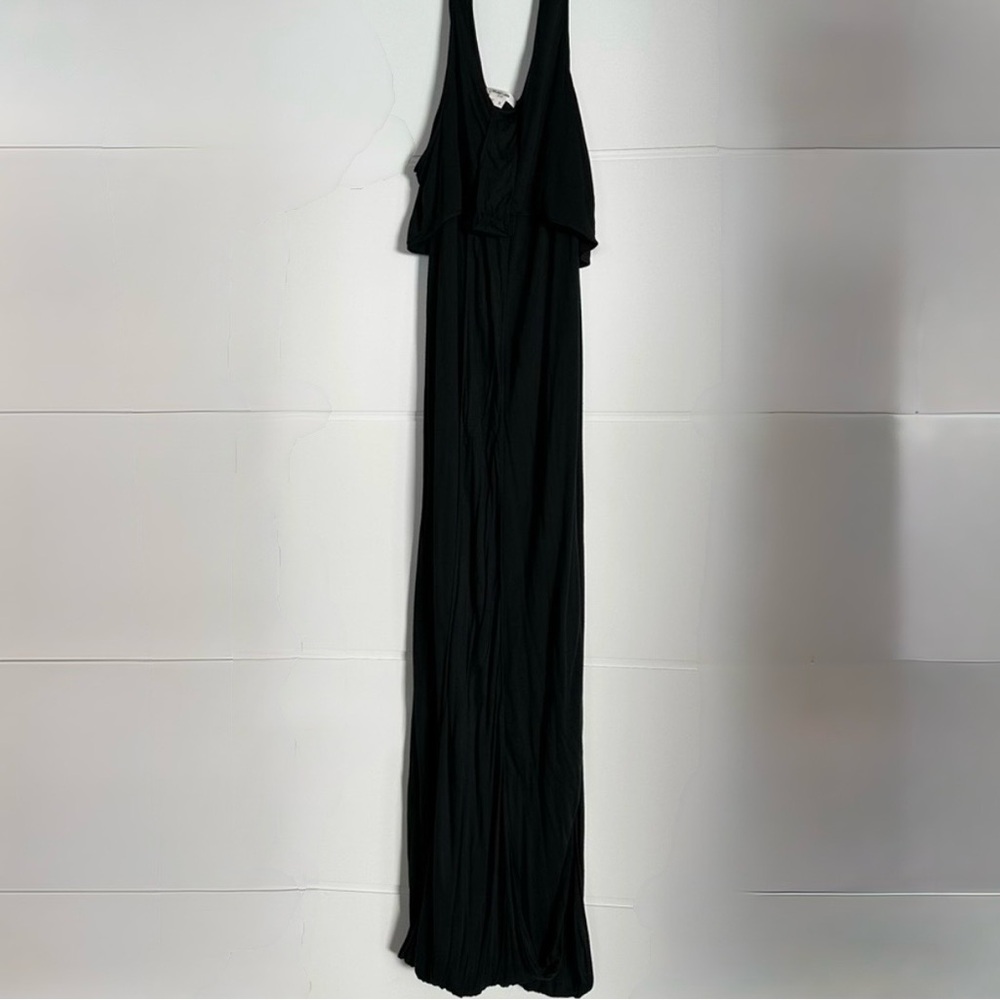 HELMUT LANG Sync Jersey Drape Dress in Black - Size Small